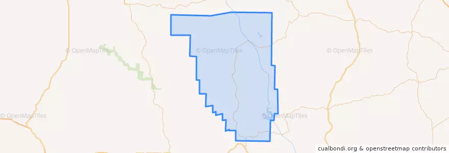 Mapa de ubicacion de Reynolds County.