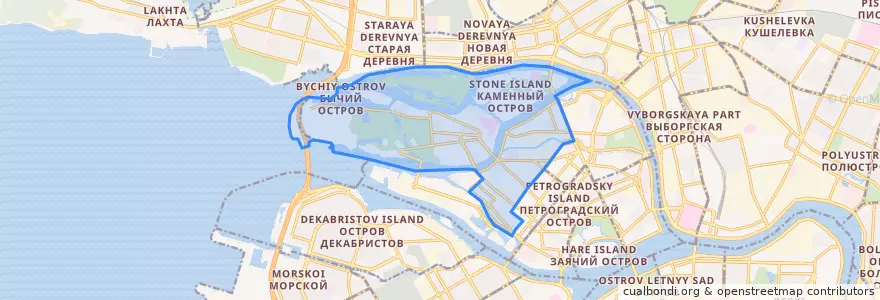 Mapa de ubicacion de округ Чкаловское.