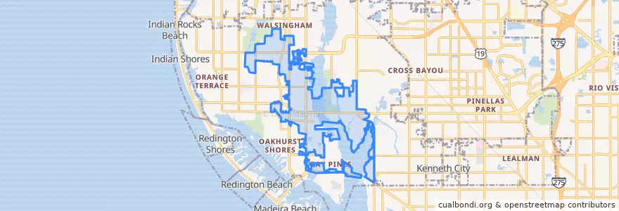 Mapa de ubicacion de Seminole.