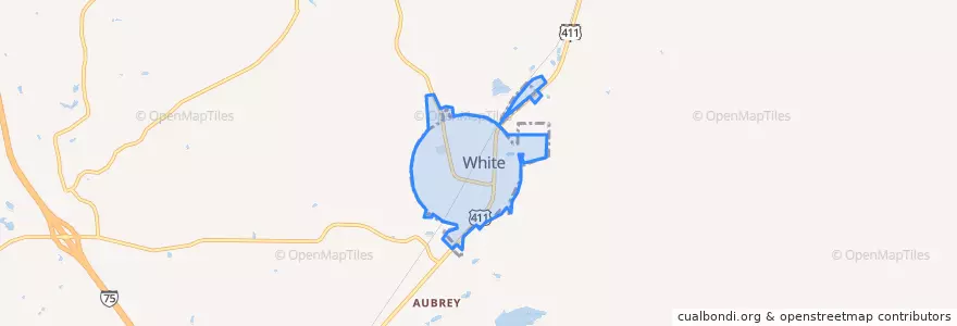Mapa de ubicacion de White.