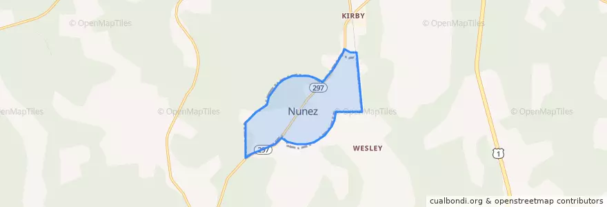 Mapa de ubicacion de Nunez.