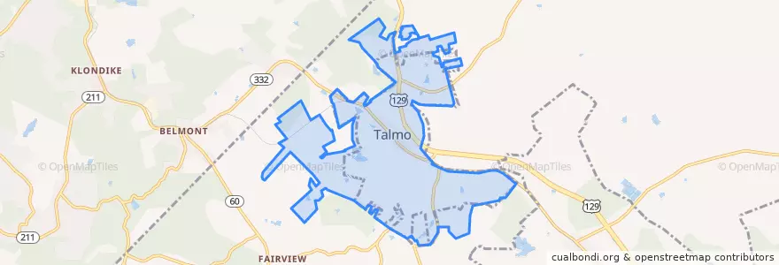 Mapa de ubicacion de Talmo.