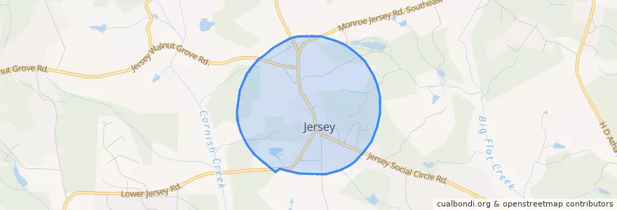 Mapa de ubicacion de Jersey.