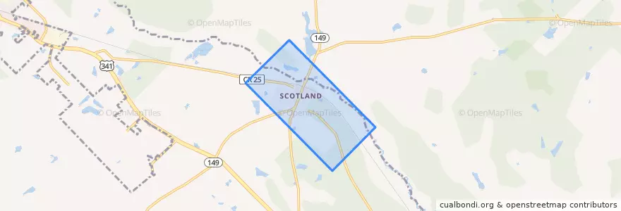 Mapa de ubicacion de Scotland.