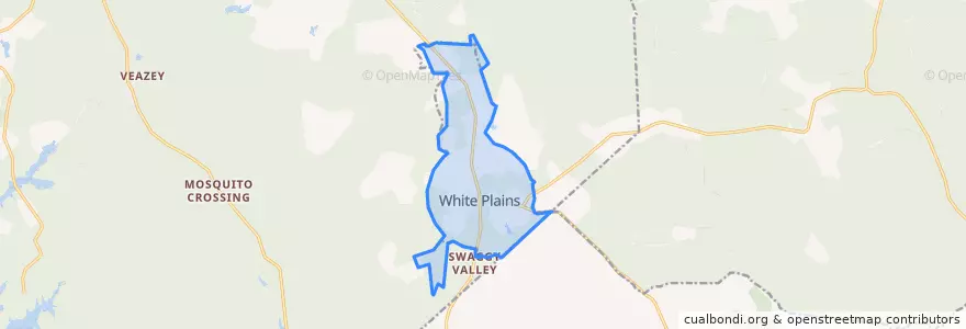 Mapa de ubicacion de White Plains.