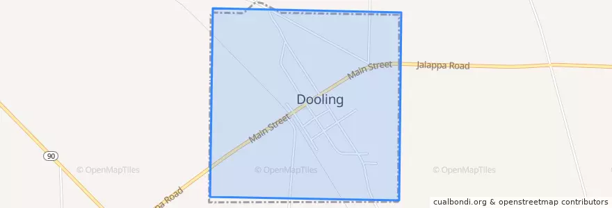 Mapa de ubicacion de Dooling.