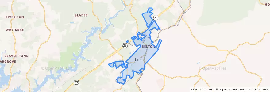 Mapa de ubicacion de Lula.