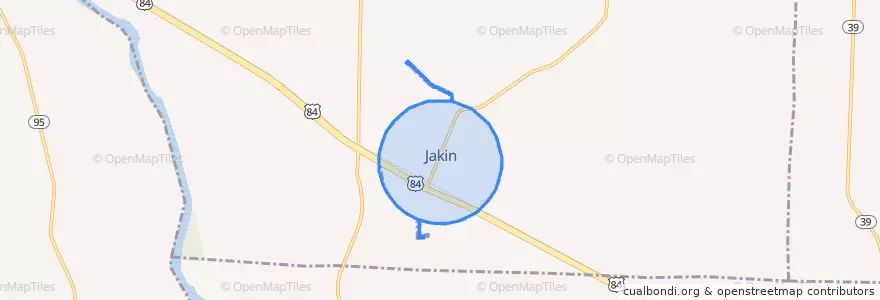 Mapa de ubicacion de Jakin.