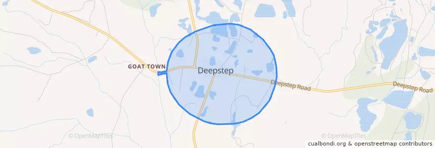Mapa de ubicacion de Deepstep.