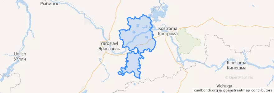 Mapa de ubicacion de Некрасовский район.