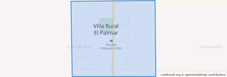Mapa de ubicacion de Villa Rural El Palmar.
