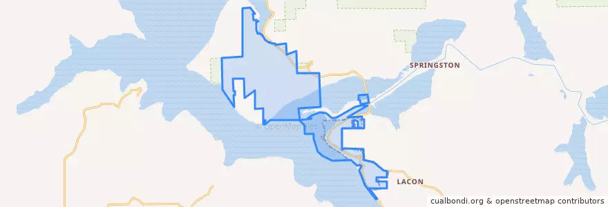 Mapa de ubicacion de Harrison.