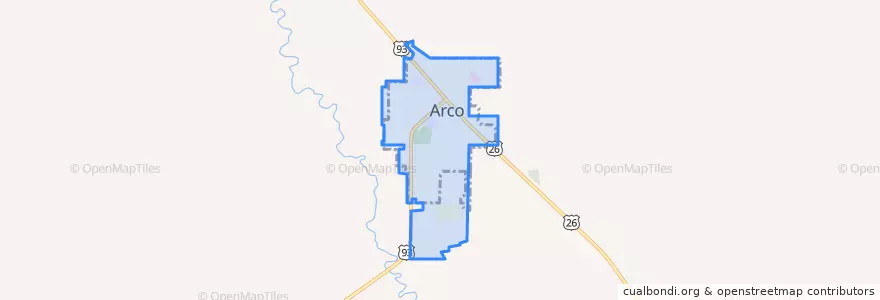 Mapa de ubicacion de Arco.