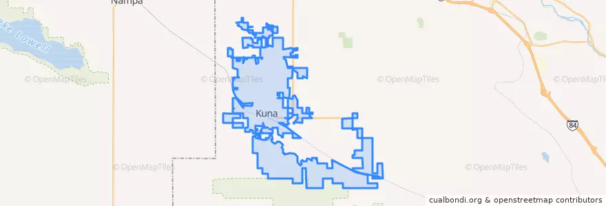 Mapa de ubicacion de Kuna.