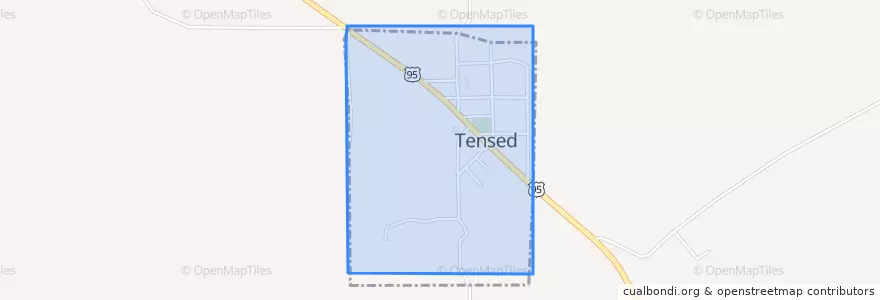 Mapa de ubicacion de Tensed.