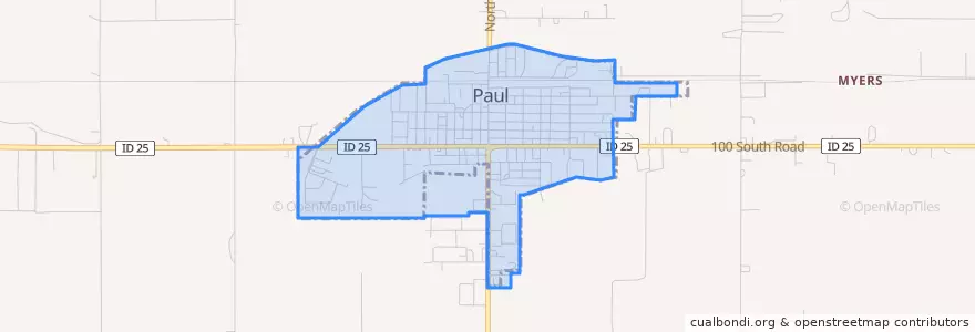 Mapa de ubicacion de Paul.
