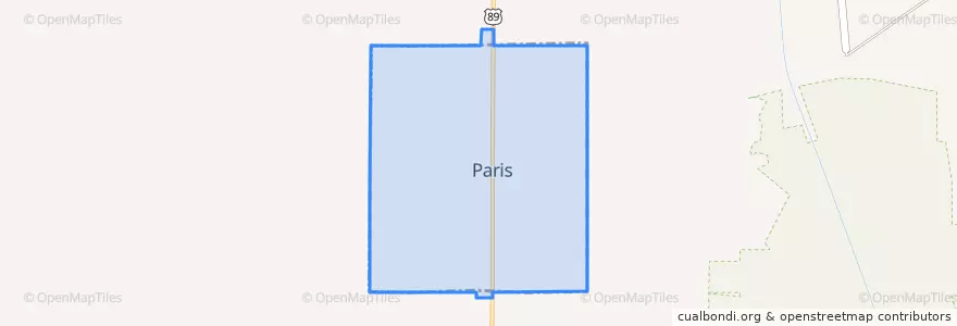 Mapa de ubicacion de Paris.