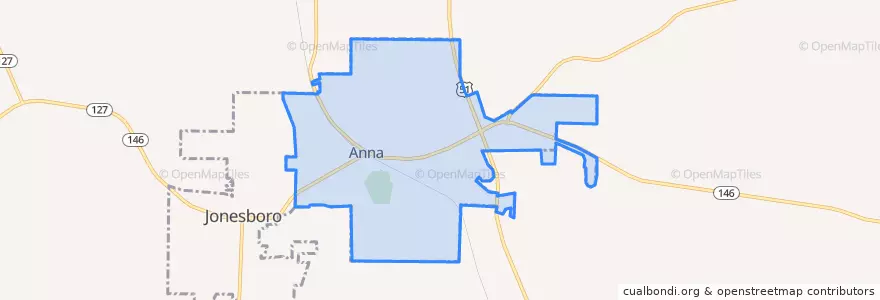 Mapa de ubicacion de Anna.