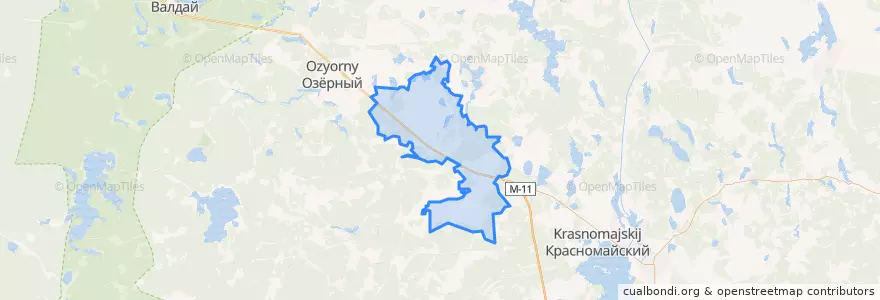 Mapa de ubicacion de Куженкинское сельское поселение.
