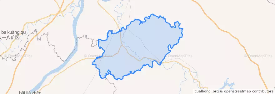 Mapa de ubicacion de 冠朝镇.