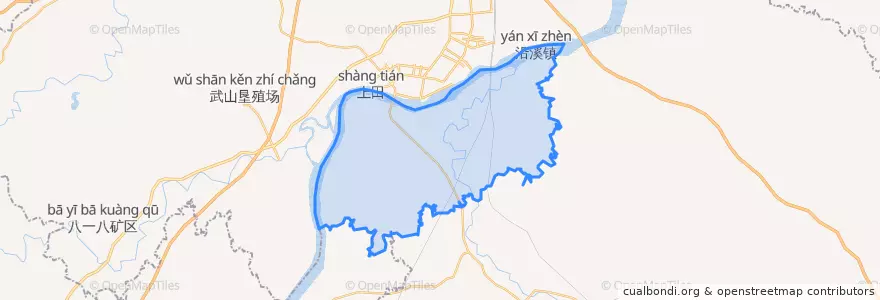 Mapa de ubicacion de 塘洲镇.
