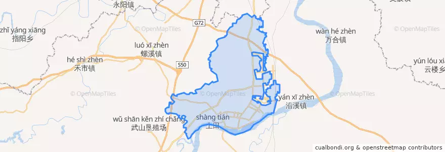 Mapa de ubicacion de 澄江镇.