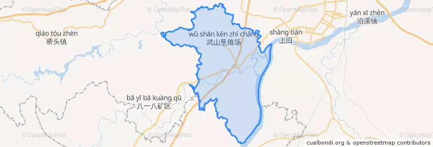Mapa de ubicacion de 马市镇.
