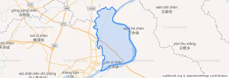 Mapa de ubicacion de 沿溪镇.