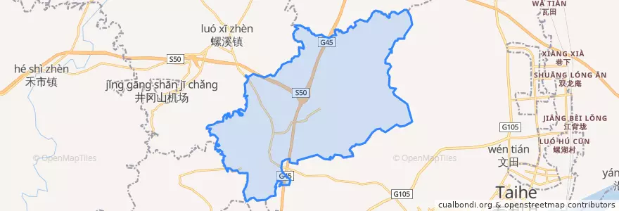 Mapa de ubicacion de 南溪乡.