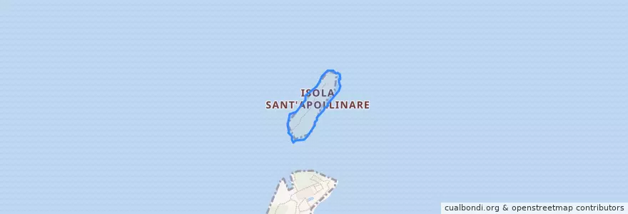 Mapa de ubicacion de Isola Sant'Apollinare.