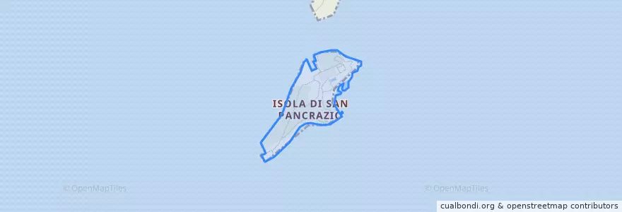 Mapa de ubicacion de Isola di San Pancrazio.