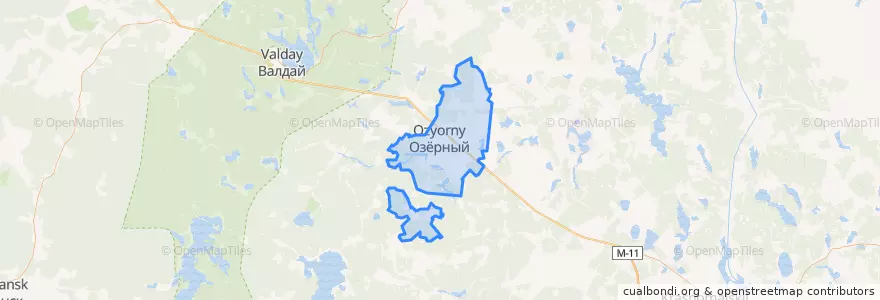 Mapa de ubicacion de Выползовское сельское поселение.