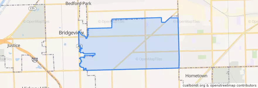 Mapa de ubicacion de Burbank.
