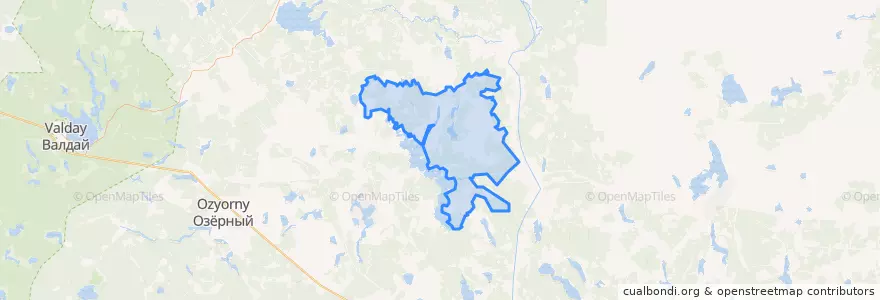 Mapa de ubicacion de Кафтинское сельское поселение.