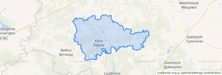 Mapa de ubicacion de Кировский район.