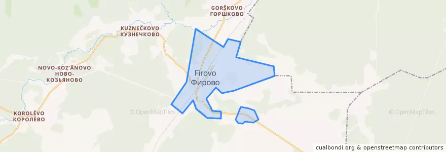 Mapa de ubicacion de Фировское городское поселение.