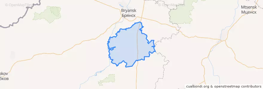 Mapa de ubicacion de Навлинский район.