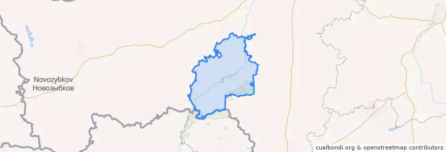 Mapa de ubicacion de Trubchevsky District.