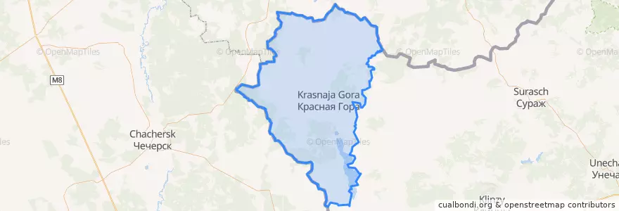 Mapa de ubicacion de Krasnogorsky District.