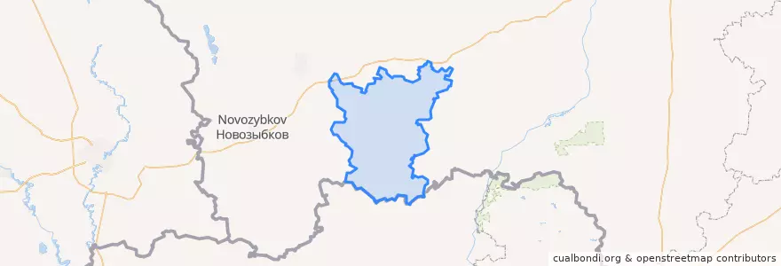Mapa de ubicacion de Стародубский район.