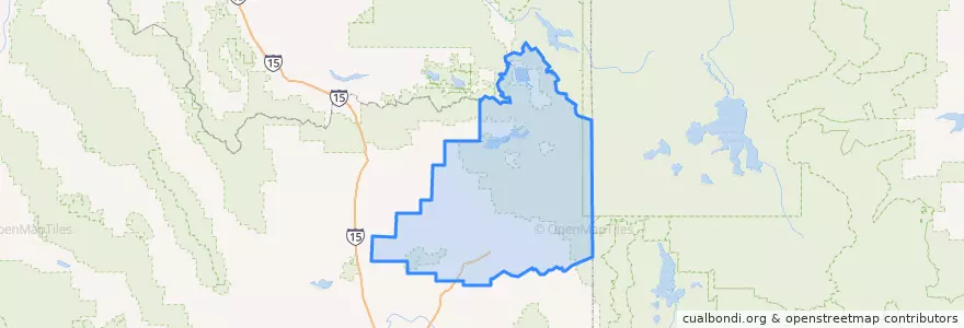 Mapa de ubicacion de Fremont County.