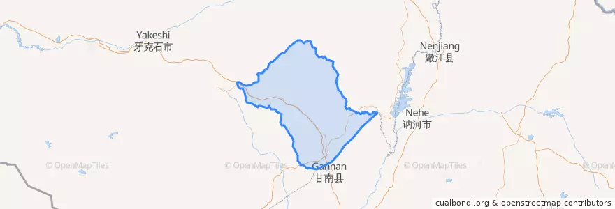 Mapa de ubicacion de 阿荣旗.