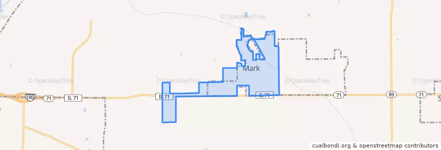Mapa de ubicacion de Mark.