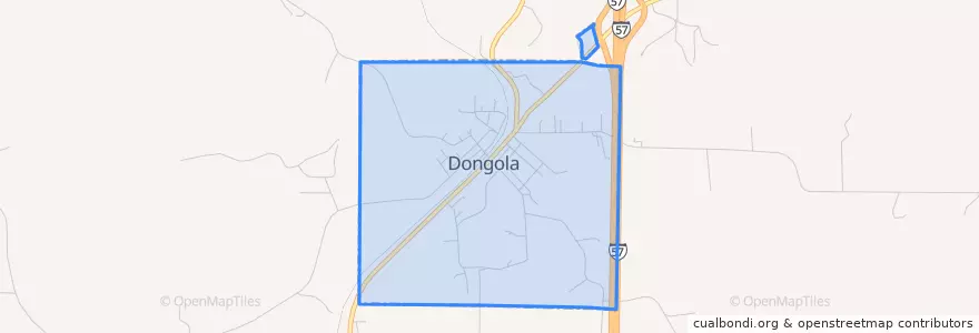 Mapa de ubicacion de Dongola.
