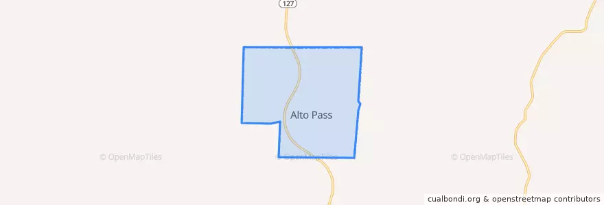 Mapa de ubicacion de Alto Pass.