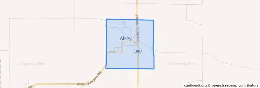 Mapa de ubicacion de Alsey.
