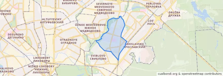 Mapa de ubicacion de Бабушкинский район.