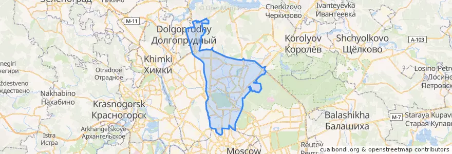 Mapa de ubicacion de North-Eastern Administrative Okrug.