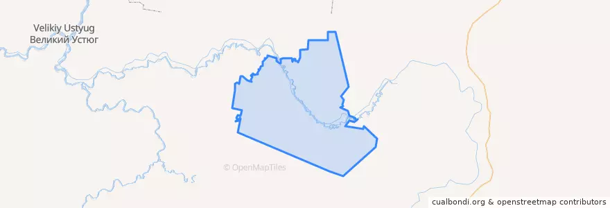 Mapa de ubicacion de Папуловское сельское поселение.