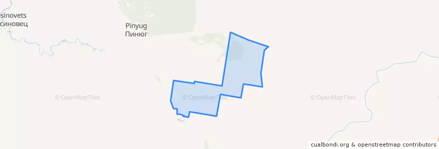 Mapa de ubicacion de Альмежское сельское поселение.
